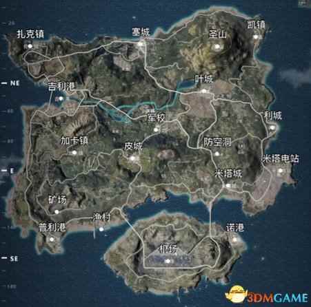《绝地求生》国服汉化版地图 重新定义整个小岛