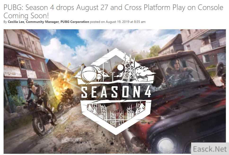 GC 2019:《绝地求生》XboxOne/PS4版跨平台联机决定