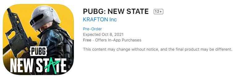 《绝地求生：New State》预计10月8日正式上线 iOS预注册开启