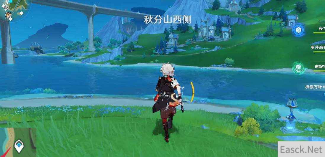 原神秋分山西侧水神瞳分布位置