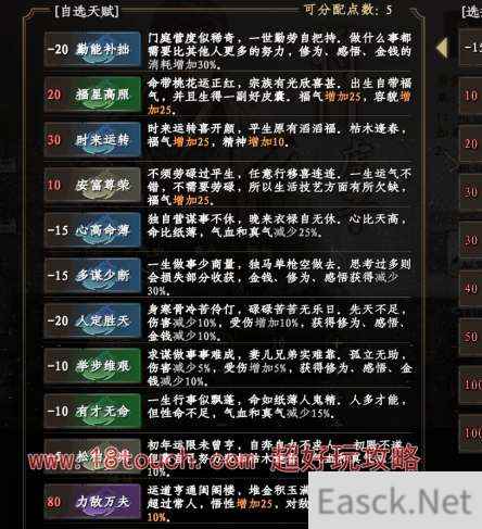 下一站江湖2开局天赋选择搭配攻略