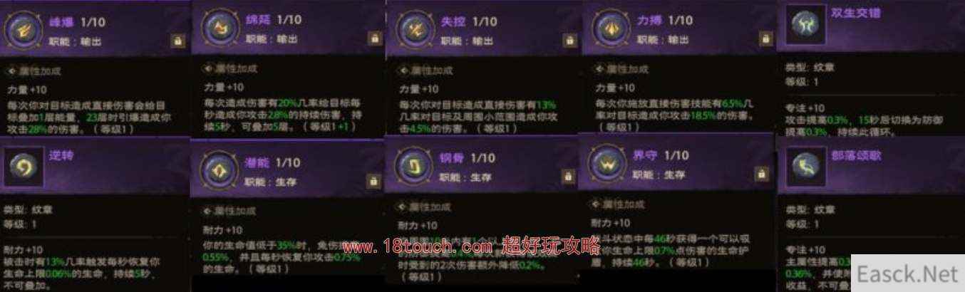 塔瑞斯世界蛮斗士铭文纹章加点攻略