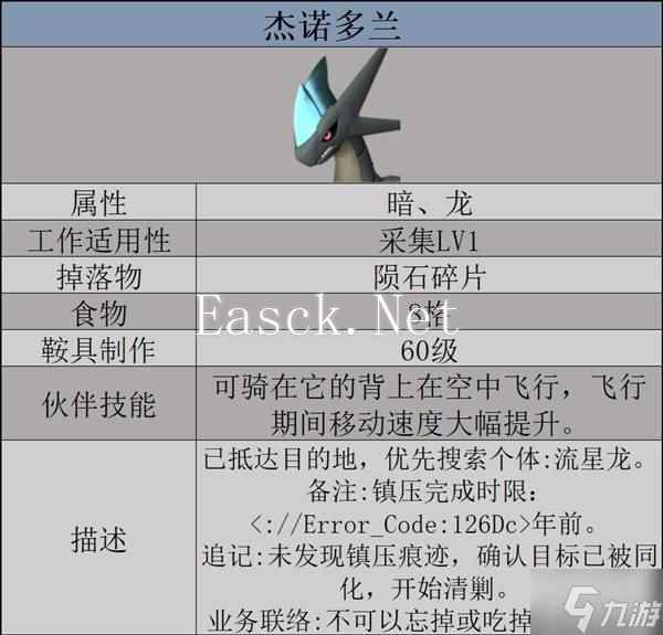 《幻兽帕鲁》杰诺多兰数据及捕捉方式一览