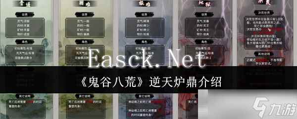 《鬼谷八荒》逆天炉鼎介绍