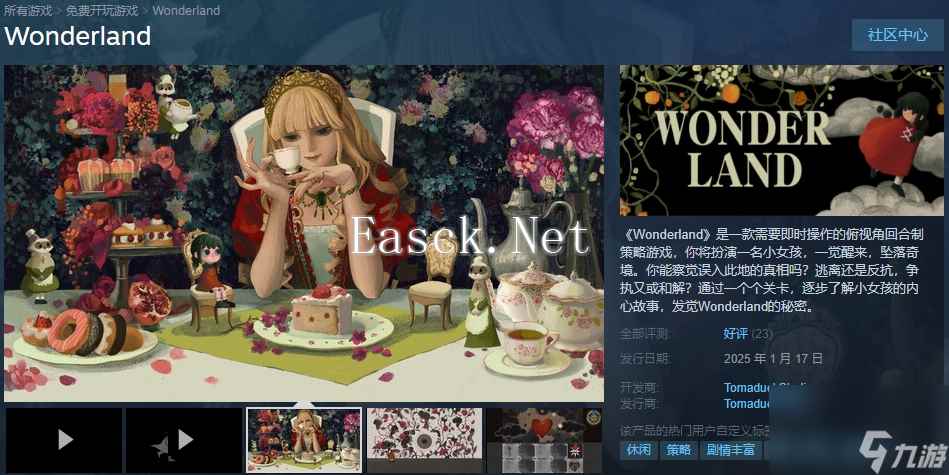 童话风俯视角回合制策略游戏《Wonderland》免费上线