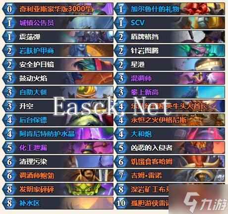 《炉石传说》星际宇宙战构筑分享 星际宇宙战卡组推荐