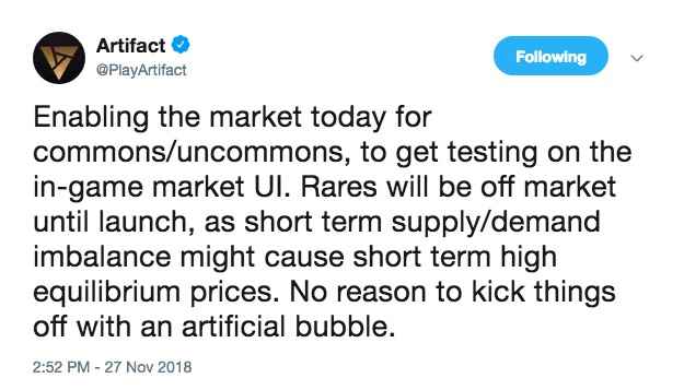 Artifact开放Steam交易市场，游戏卡牌可自由交易