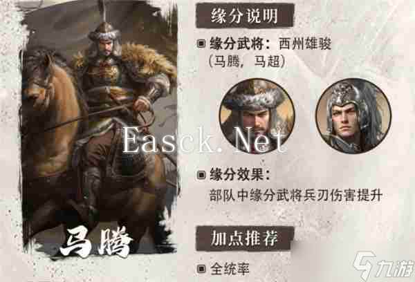 三国谋定天下S6赛季新武将马腾介绍说明