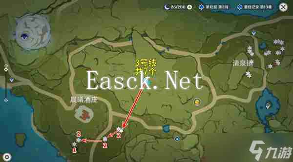 原神慕风蘑菇如何高效采集 63个慕风蘑菇采集路线图一览