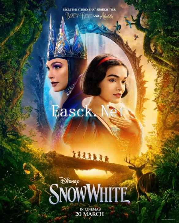 迪士尼真人版《白雪公主》新海报 美艳皇后与小公主