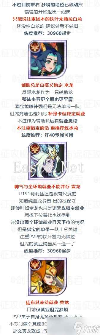 剑与远征最新版龙族英雄培养优先级！纯血&亚龙大盘点！