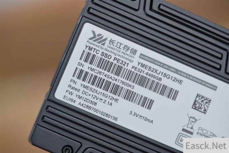 长江存储PE321 6.4TB企业级SSD评测：无惧24小时读写压力 稳！