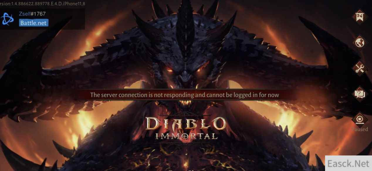 暗黑破坏神不朽国际服进不去怎么办?国际服ios闪退进不去解决方法