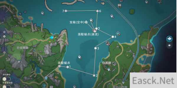 原神枫丹七个海面浮标解谜攻略 七个海面浮标解密宝箱位置一览