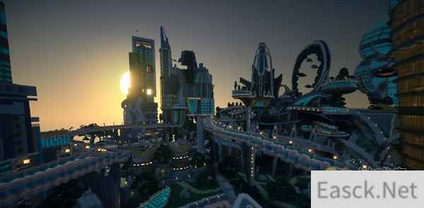 我的世界迪士尼授权地图《明日世界》欣赏