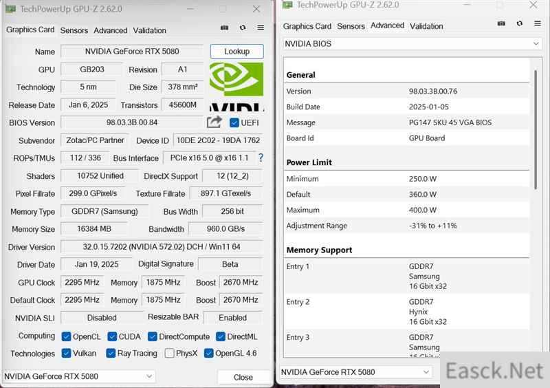 最高频率近3.3GHz！索泰RTX 5080 AMP EXTREME INFINITY评测：超频后与RTX 4090相去不远