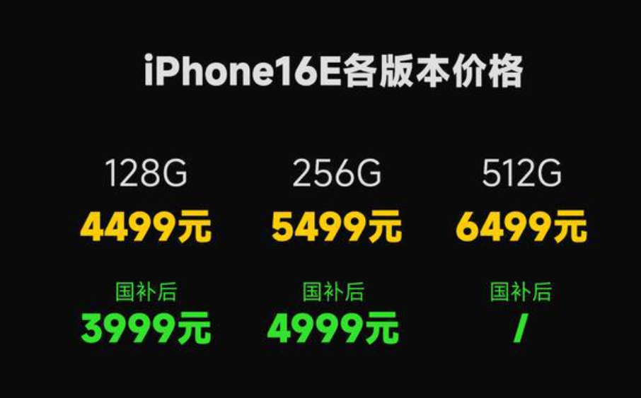 库克微博官宣iPhone 16e，售价4499元，搭载A18处理器大失所望