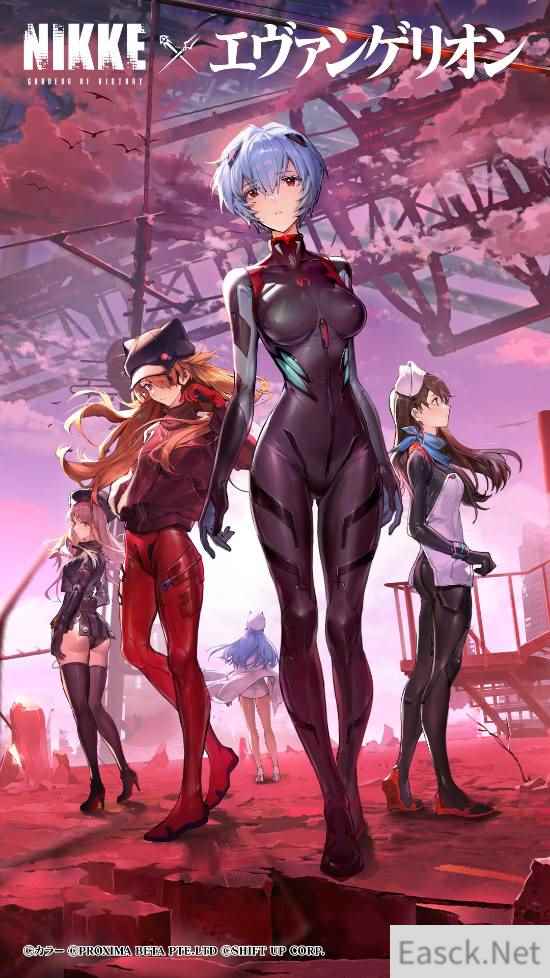手游《妮姬：胜利女神》与《新世纪福音战士》联动壁纸发布