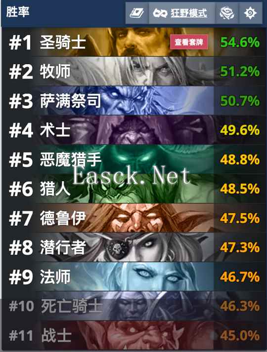 收藏！炉石狂野最新最强卡组推荐！