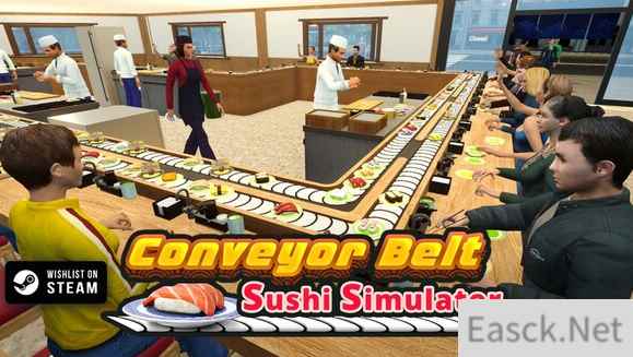 模拟经营新作《回转寿司模拟器》现已上线Steam平台