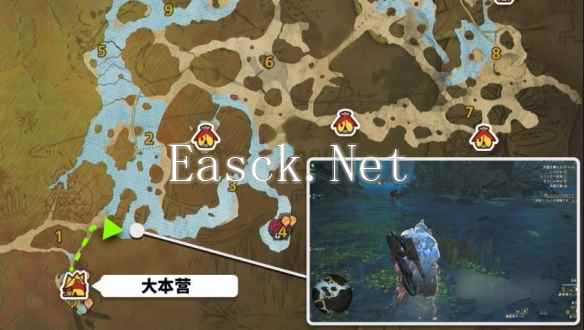 怪物猎人荒野绯红森林钓鱼点在哪
