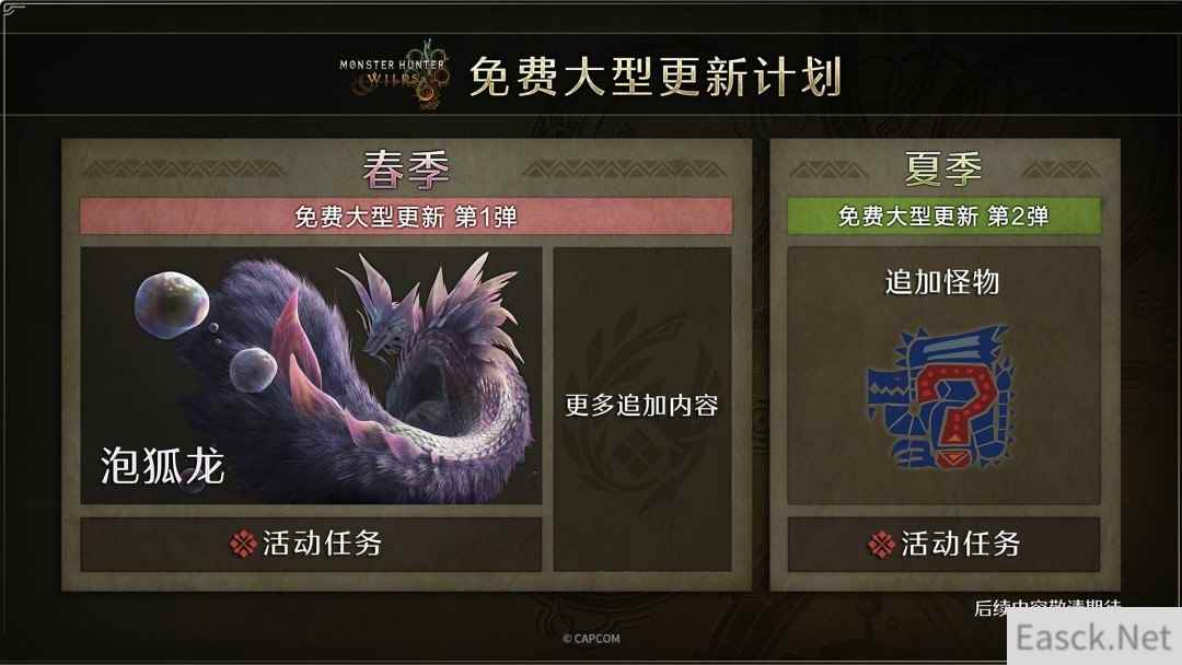 《怪物猎人：荒野》4月初迎大型更新