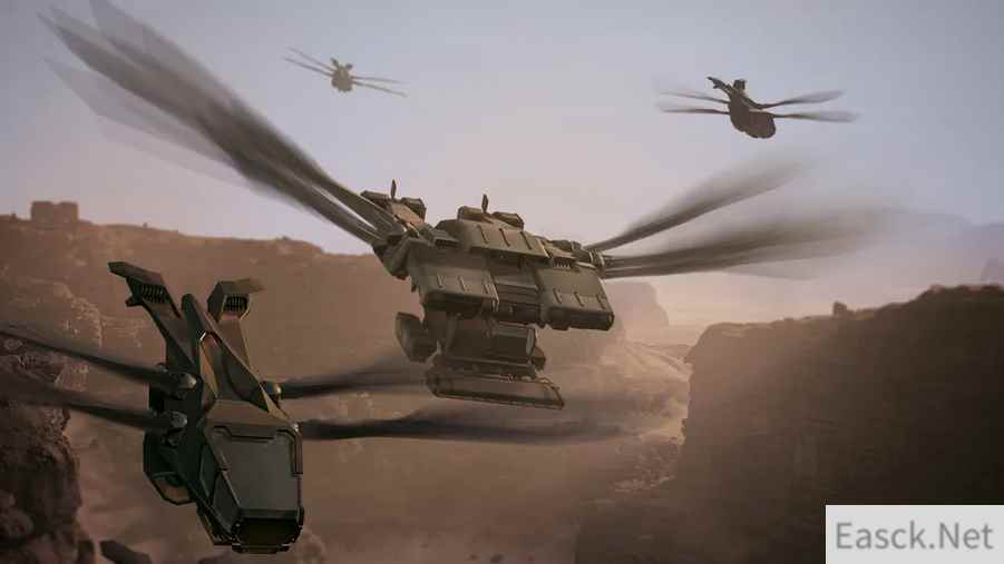《沙丘：觉醒》 airborne combat and transport systems revealed