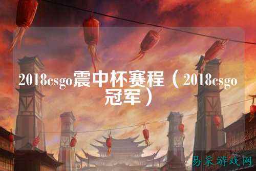 2018csgo震中杯赛程（2018csgo冠军）