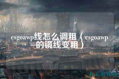 csgoawp线怎么调粗（csgoawp的镜线变粗）