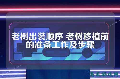 老树出装顺序 老树移植前的准备工作及步骤