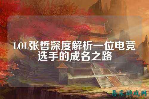 LOL张哲深度解析一位电竞选手的成名之路