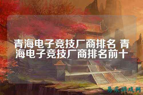 青海电子竞技厂商排名 青海电子竞技厂商排名前十