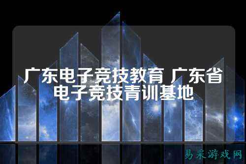 广东电子竞技教育 广东省电子竞技青训基地