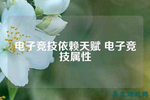 电子竞技依赖天赋 电子竞技属性