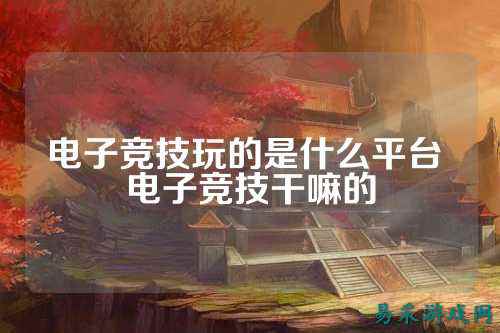 电子竞技玩的是什么平台 电子竞技干嘛的