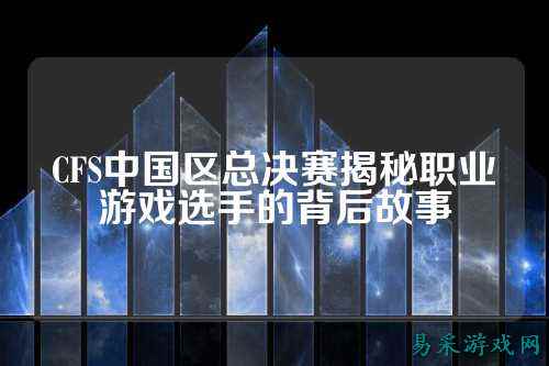 CFS中国区总决赛揭秘职业游戏选手的背后故事