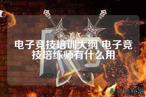 电子竞技培训大纲 电子竞技培练师有什么用