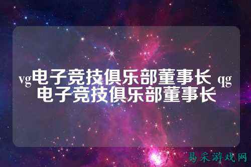 vg电子竞技俱乐部董事长 qg电子竞技俱乐部董事长