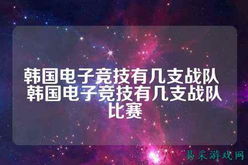 韩国电子竞技有几支战队 韩国电子竞技有几支战队比赛