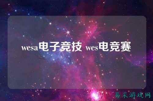 wesa电子竞技 wes电竞赛