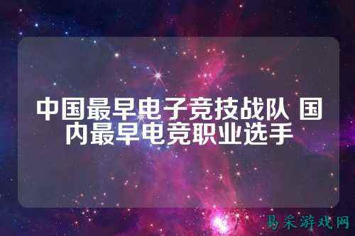 中国最早电子竞技战队 国内最早电竞职业选手