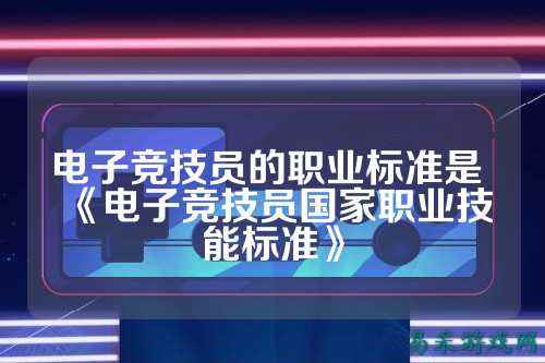 电子竞技员的职业标准是 《电子竞技员国家职业技能标准》
