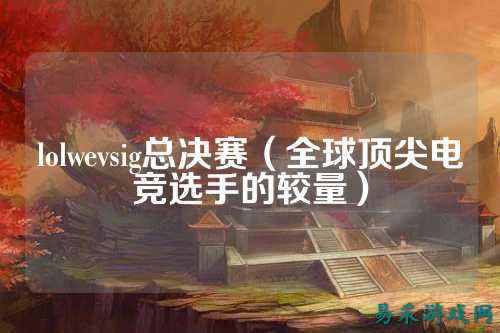 lolwevsig总决赛（全球顶尖电竞选手的较量）