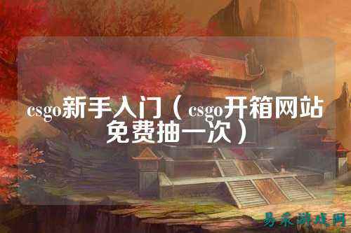 csgo新手入门（csgo开箱网站免费抽一次）