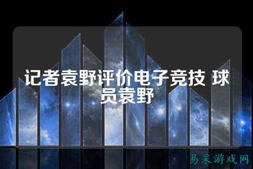 记者袁野评价电子竞技 球员袁野