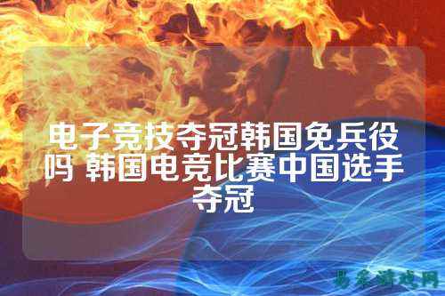电子竞技夺冠韩国免兵役吗 韩国电竞比赛中国选手夺冠