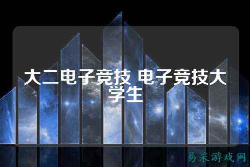 大二电子竞技 电子竞技大学生