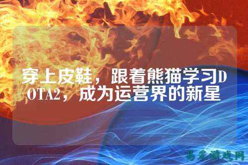 穿上皮鞋，跟着熊猫学习DOTA2，成为运营界的新星
