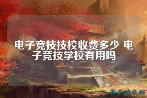 电子竞技技校收费多少 电子竞技学校有用吗