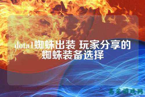 dota1蜘蛛出装 玩家分享的蜘蛛装备选择